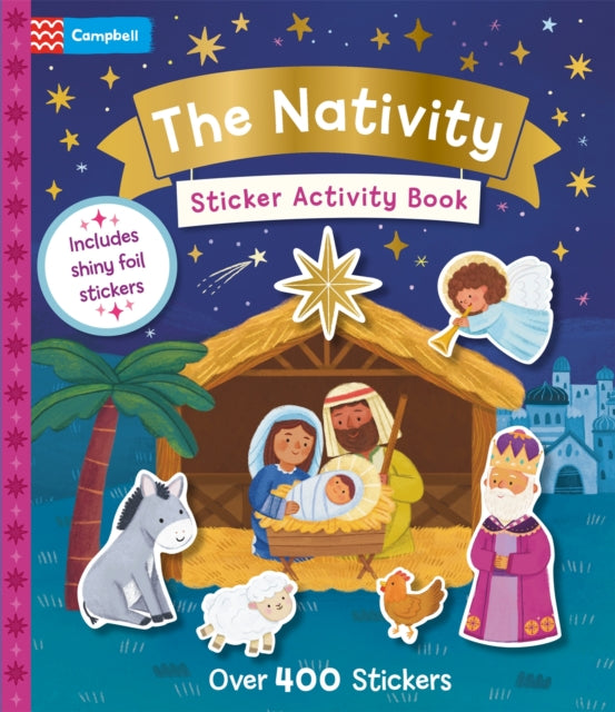 The Nativity Sticker Activity Book : With over 400 stickers-9781035089703